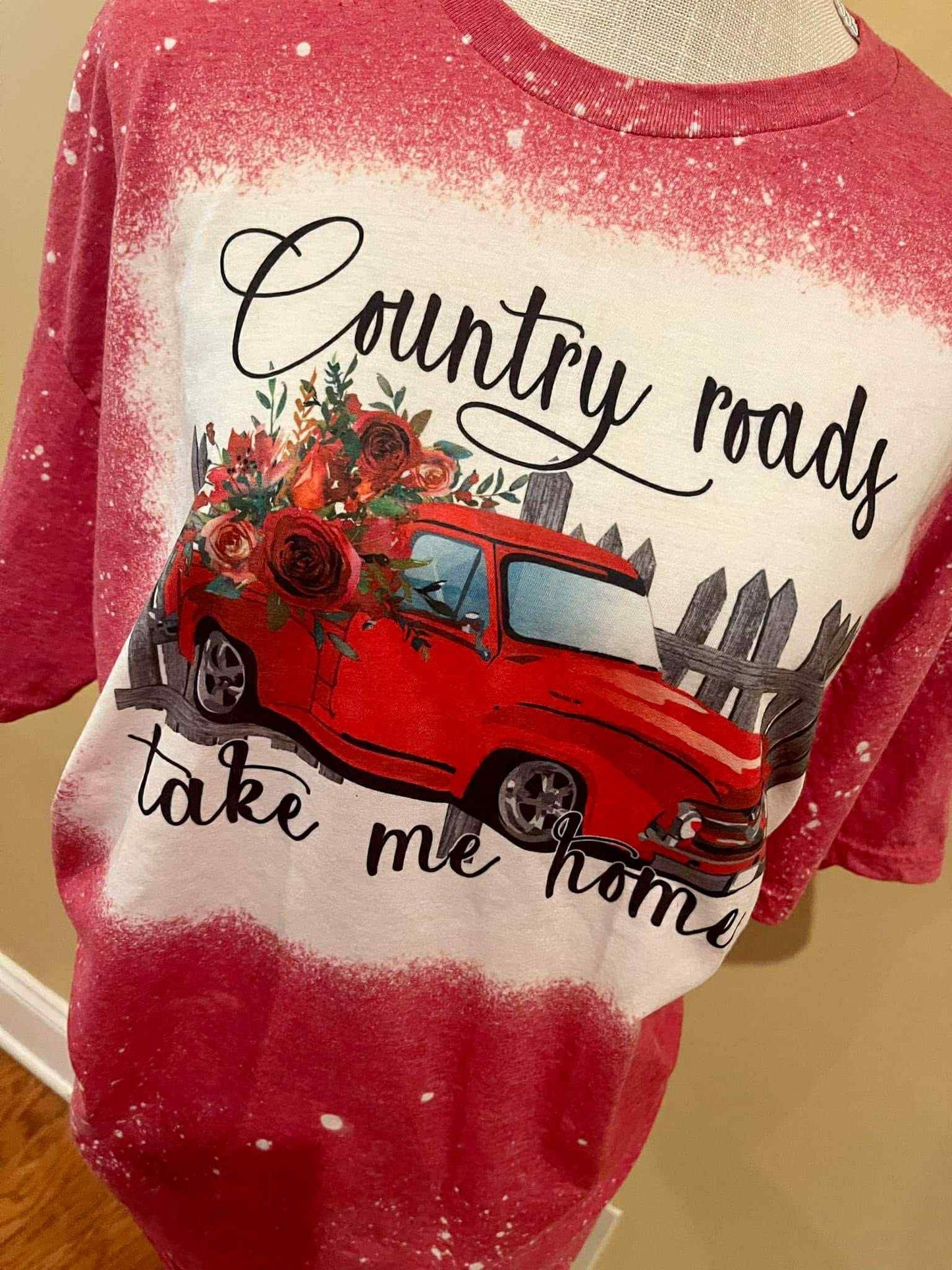 Country Roads Bleached tee