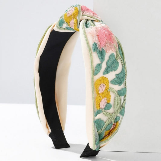 Embroidered Floral Headbands