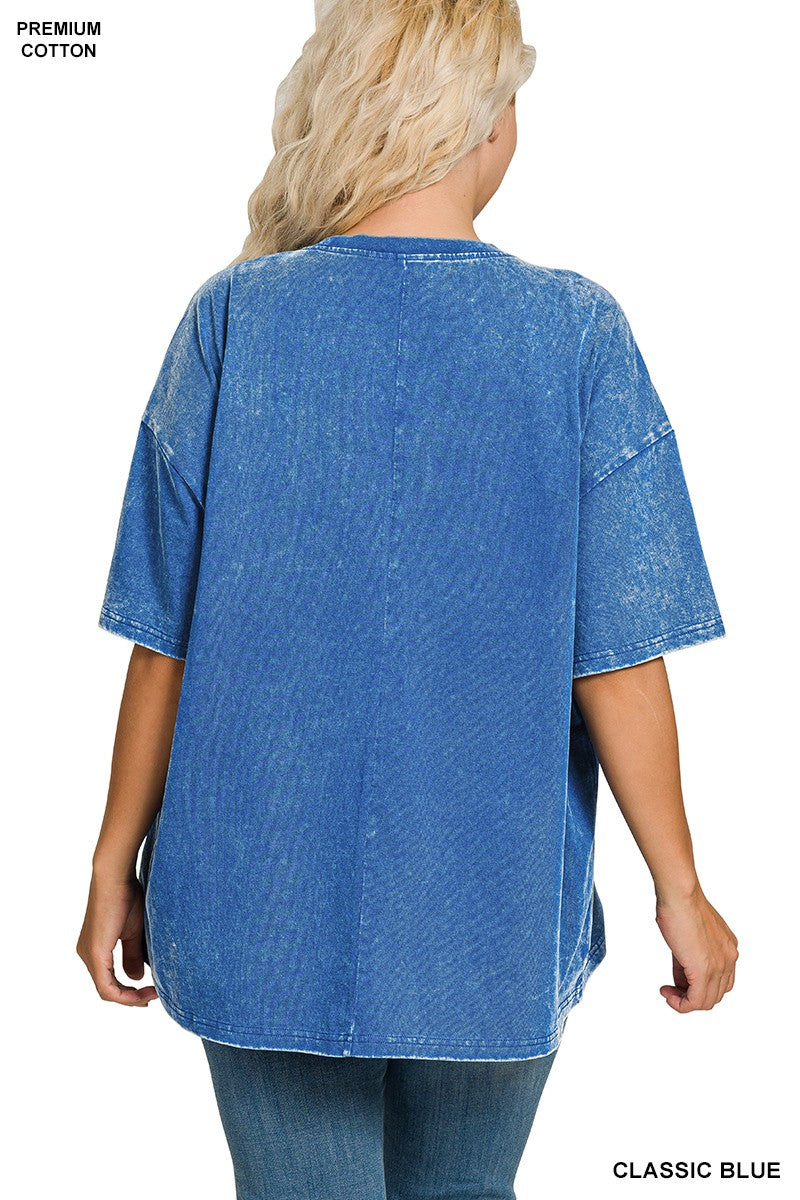 Blue Plus Oversized Tee