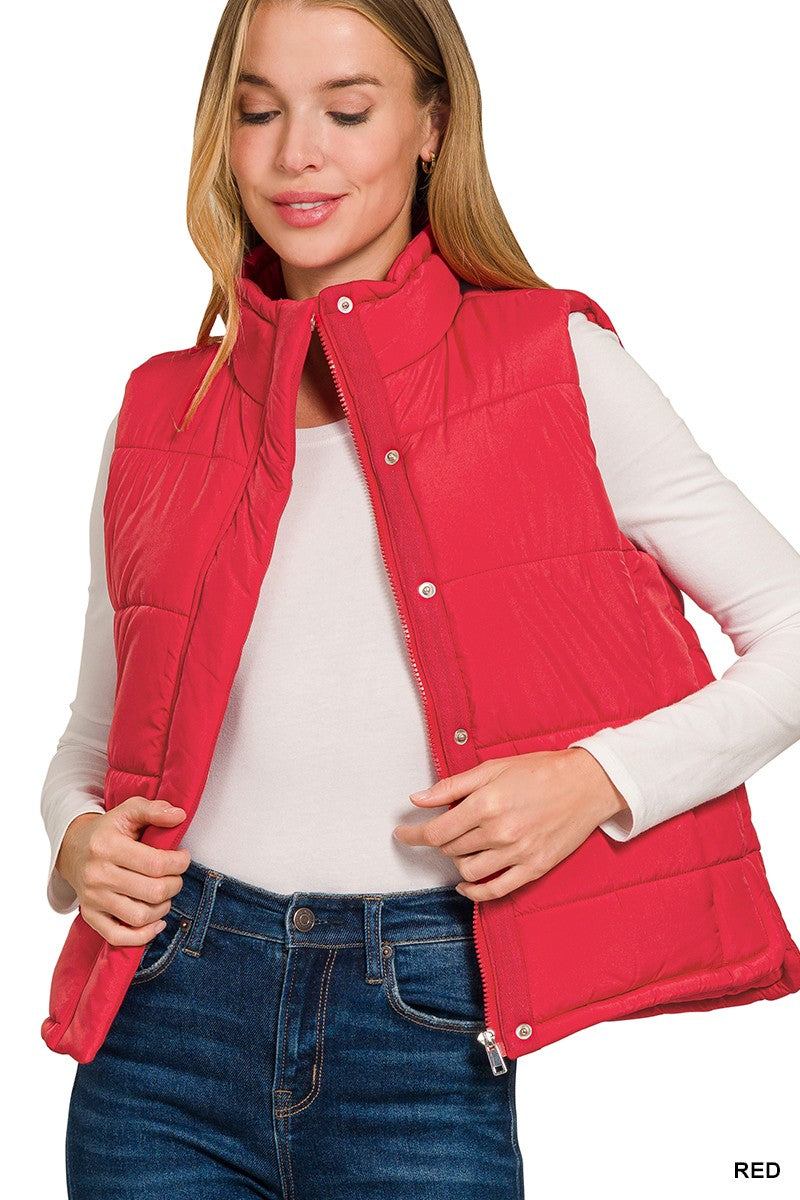 Red Quilted Vest