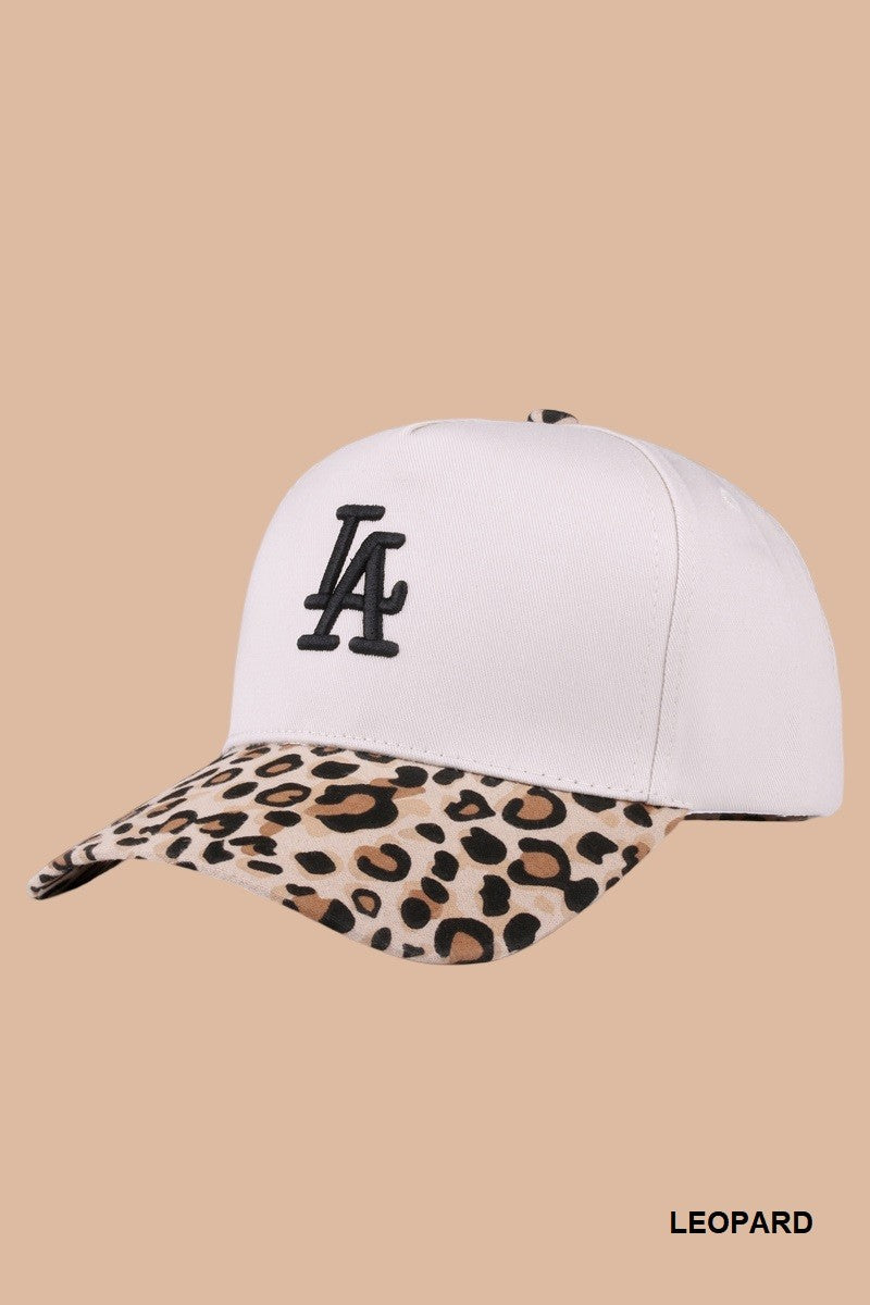 LA Leopard Hat
