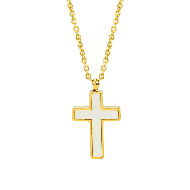 18k Cross Necklace