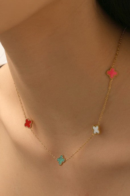 18k Clover Necklace