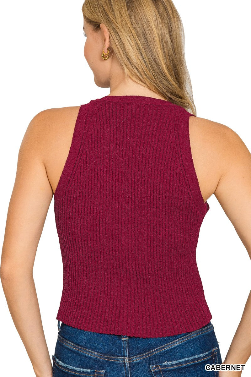 Ruby Ribbed Sweater Vest