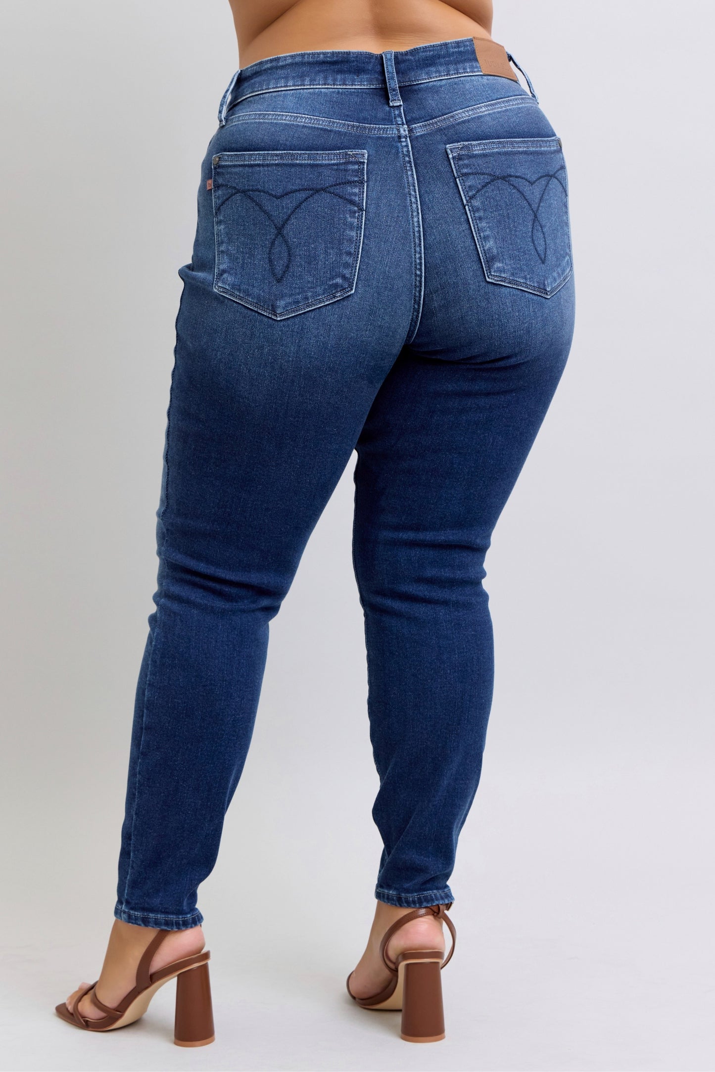 Plus - High Waisted Thermal Skinny Jean