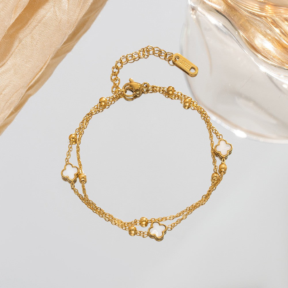 18k Clover Bracelet