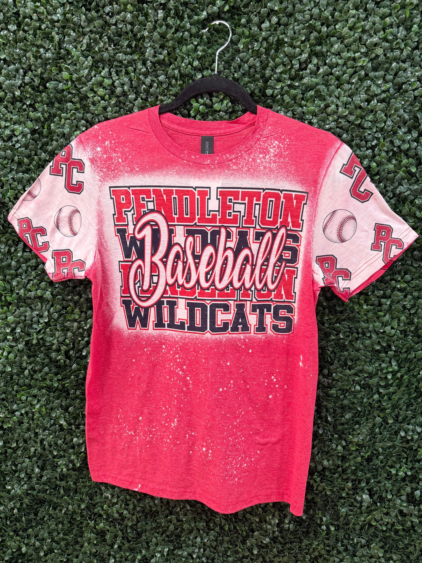 Bleached Baseball Short Sleeve Tee