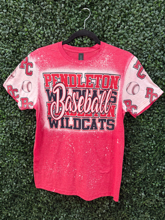 Bleached Baseball Short Sleeve Tee