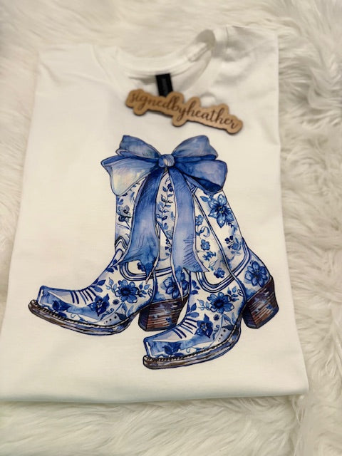Floral Boots Graphic Tee