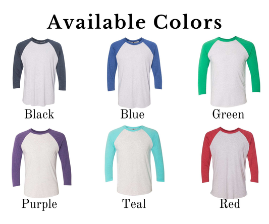 Raglan 3/4 Sleeve Tee