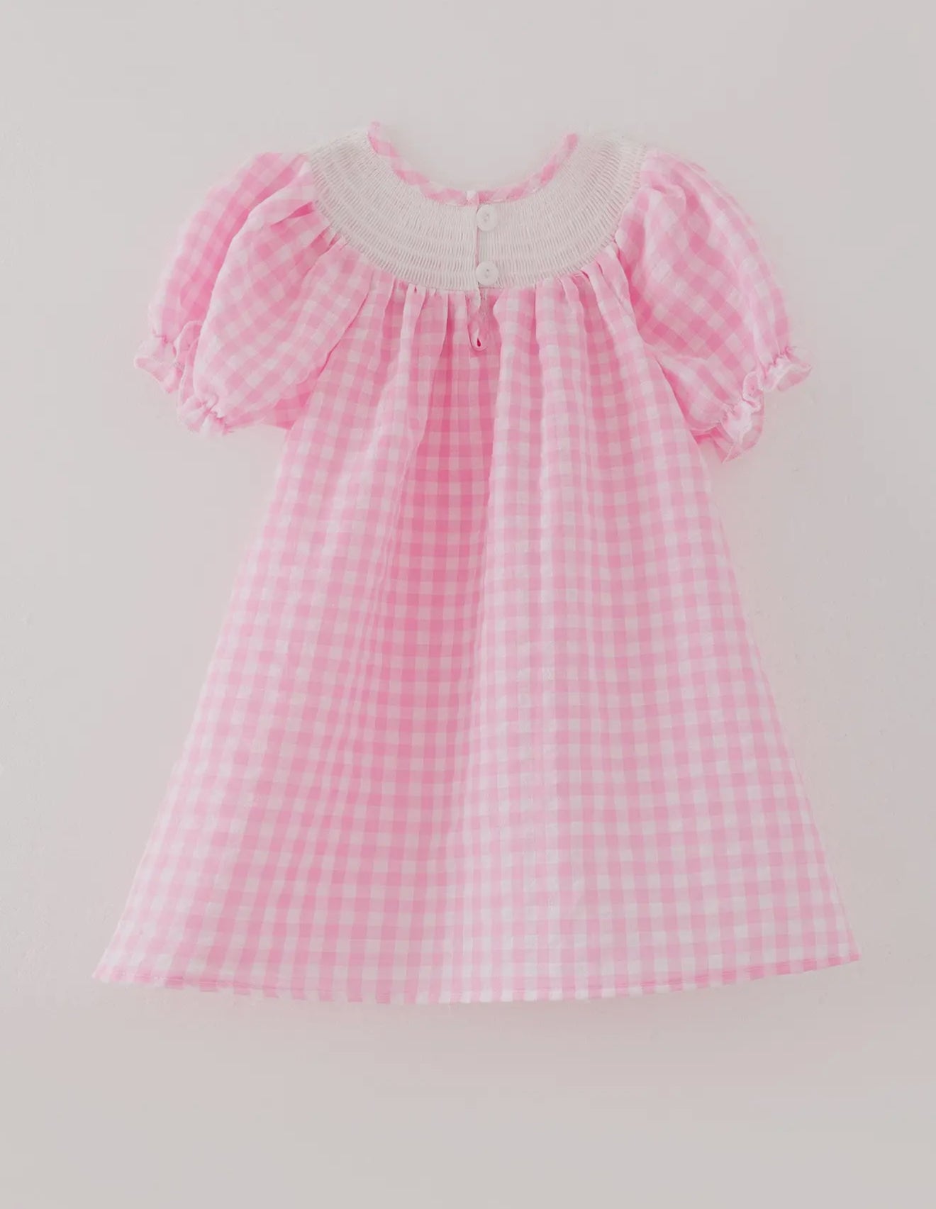 Farm Pink Embroidered Girls Dress