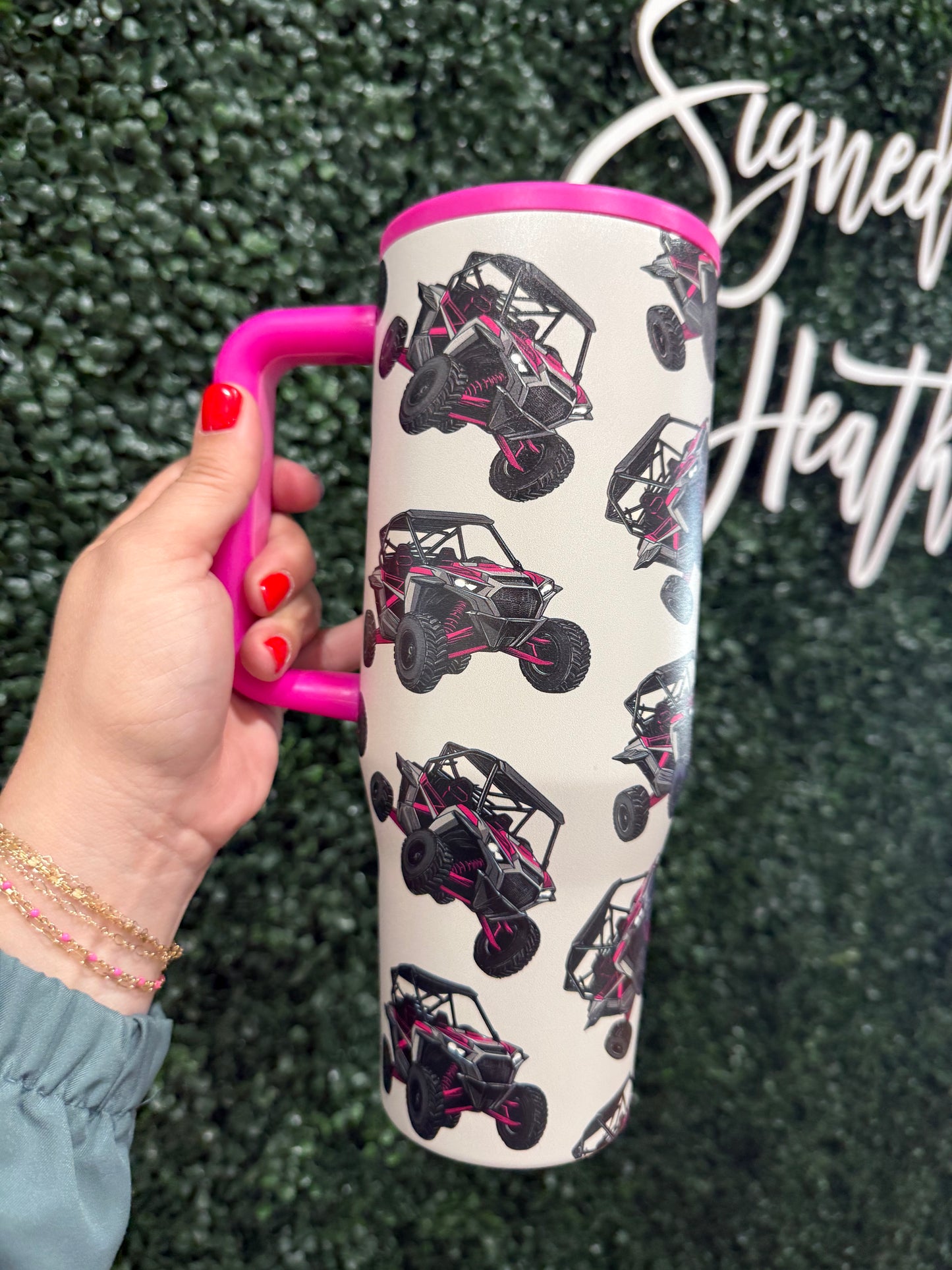 Pink Razor 40 oz Tumbler