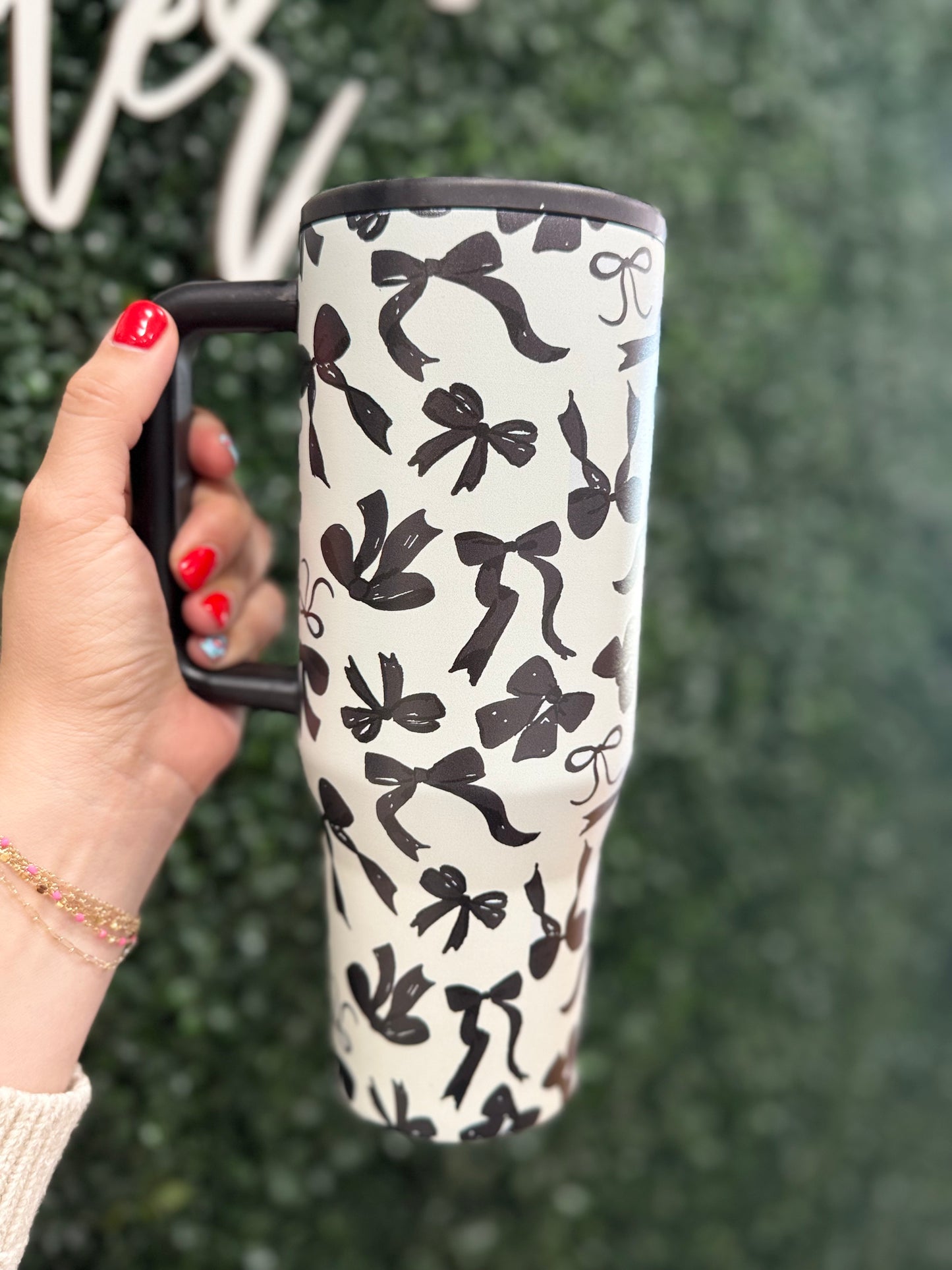 Black Bows 40 oz Tumbler