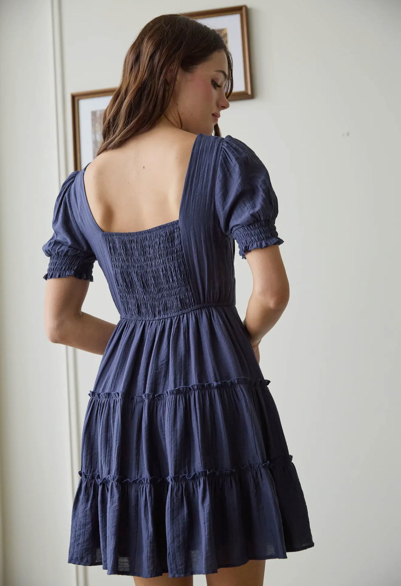 Square Neck Mini Dress