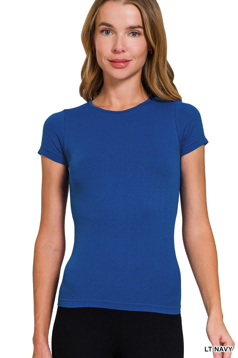 Seamless Crew Neck Tee (Available in 2 colors)