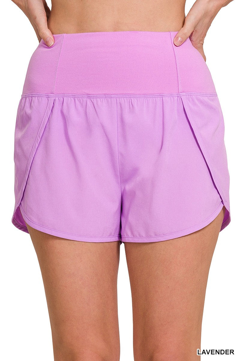 Zippered Back Pocket Shorts (Available in2 colors)