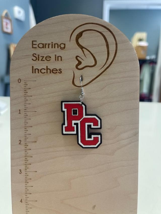 Pendleton County PC Wooden Earrings