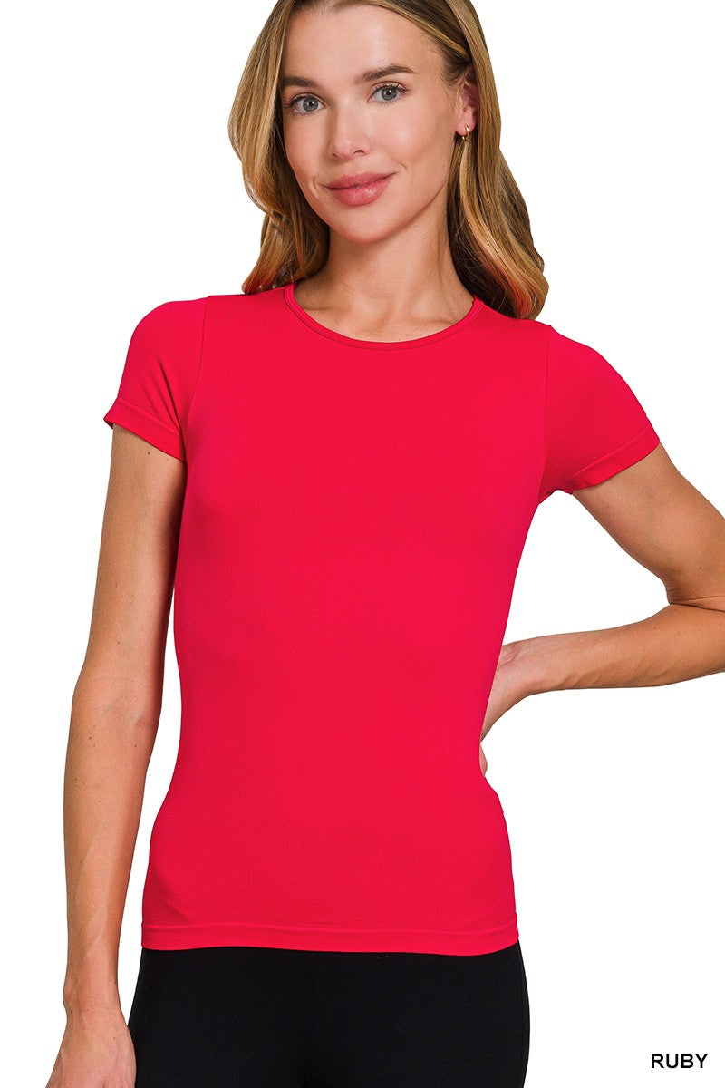 Seamless Crew Neck Tee (Available in 2 colors)