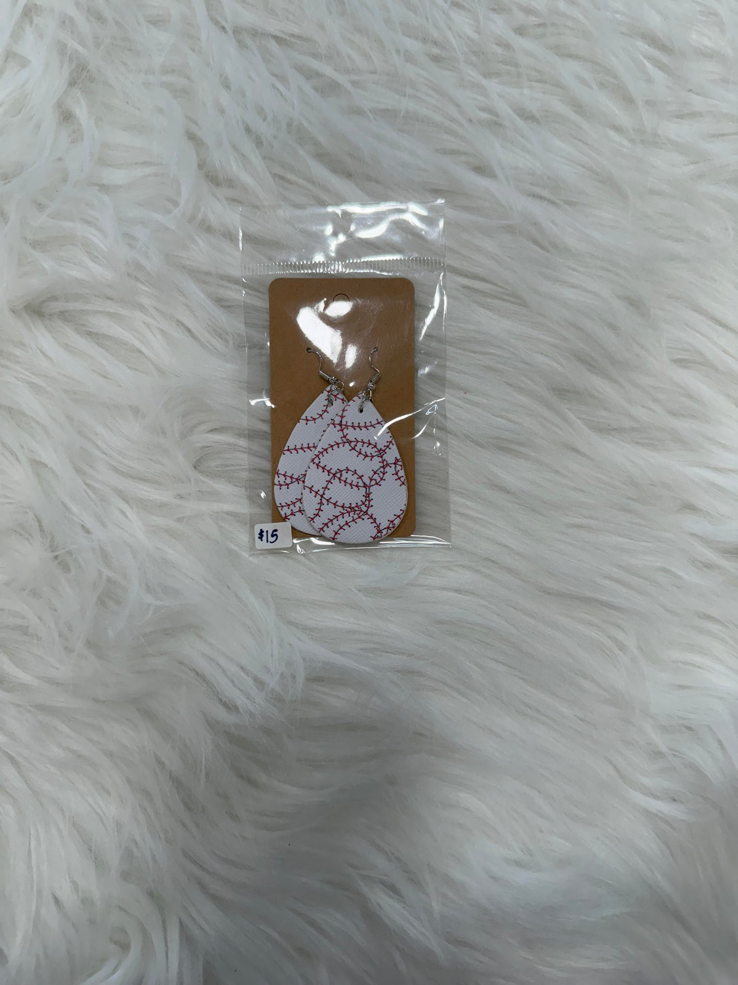 Baseball Dangle Earrings