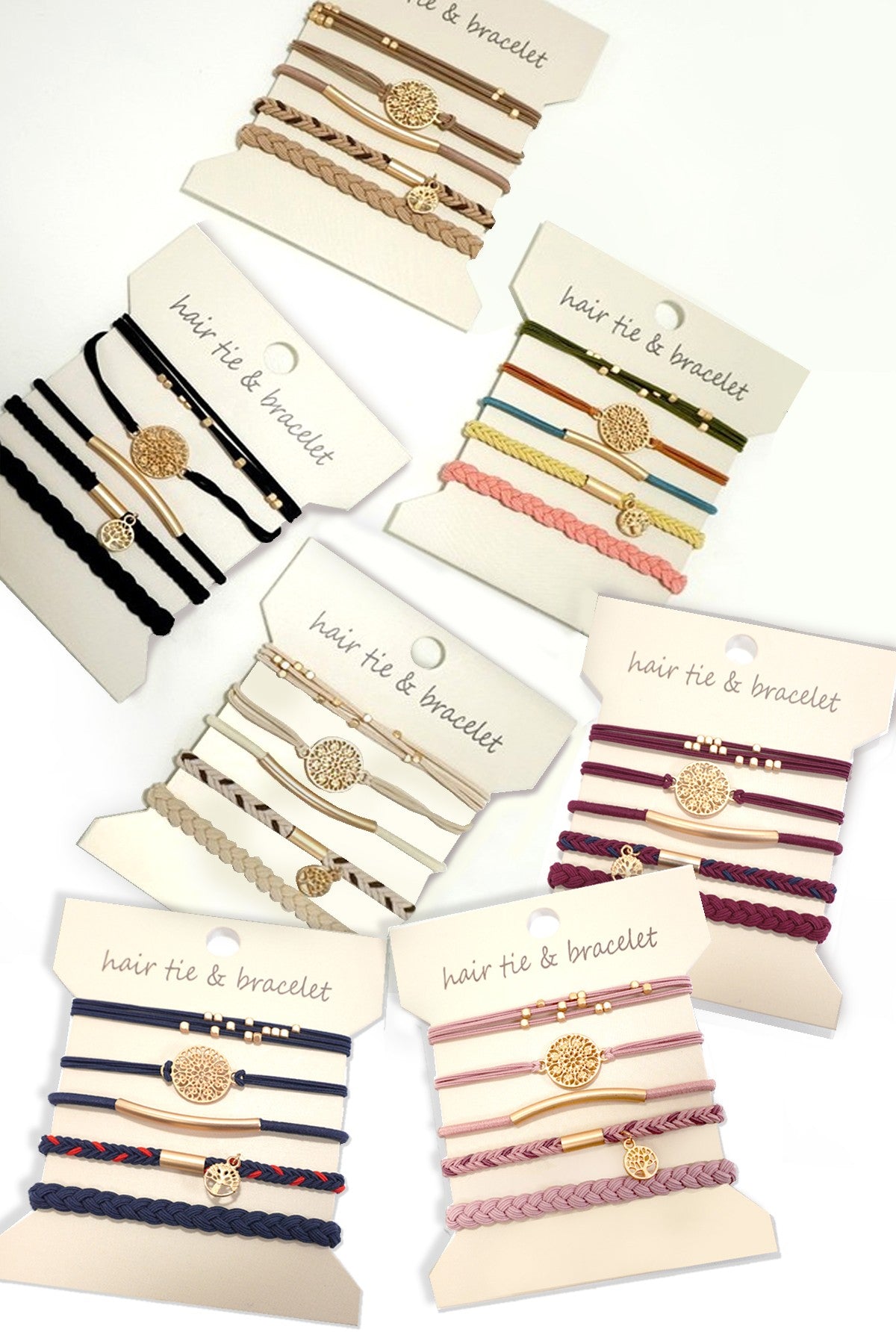 Boho Dual Function Knot Bracelet Hair Ties