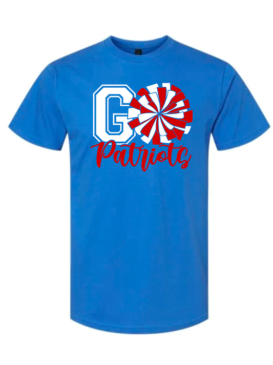 Go Patriots on Blue - #12