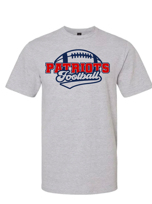 Patriots Football on Gray - #17