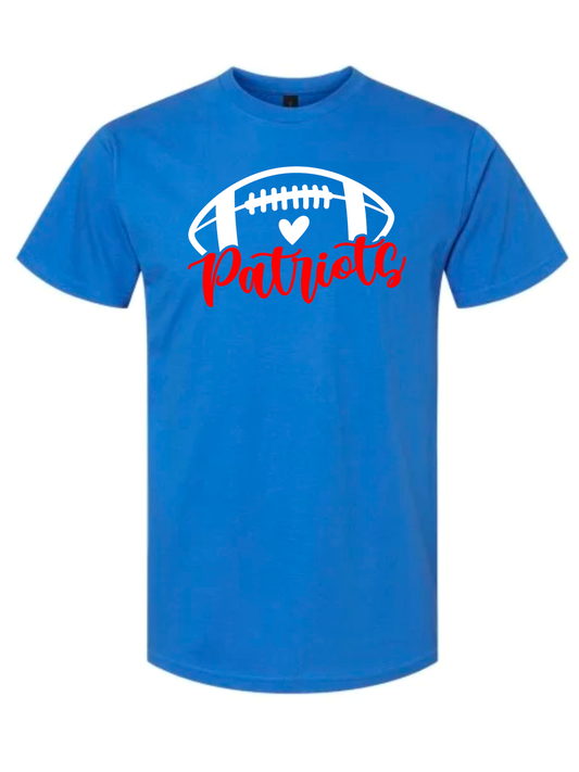 Patriots Football on Blue - #15