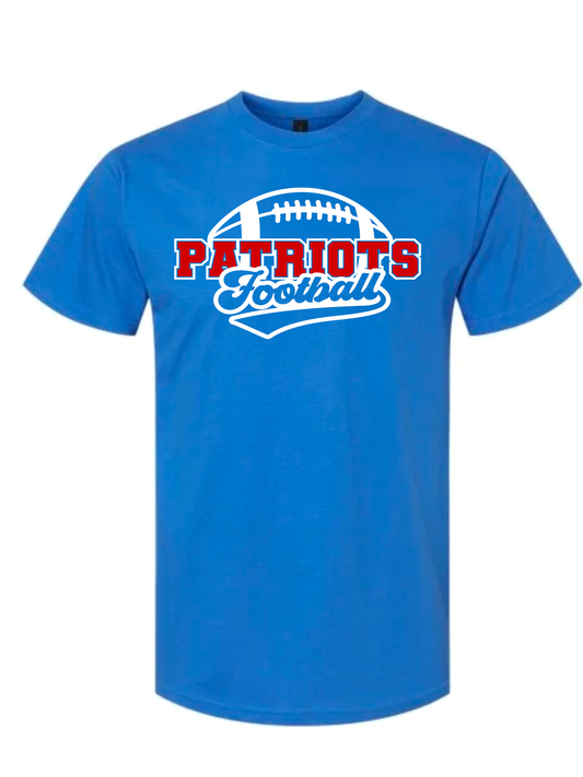 Patriots Football on Blue - #19