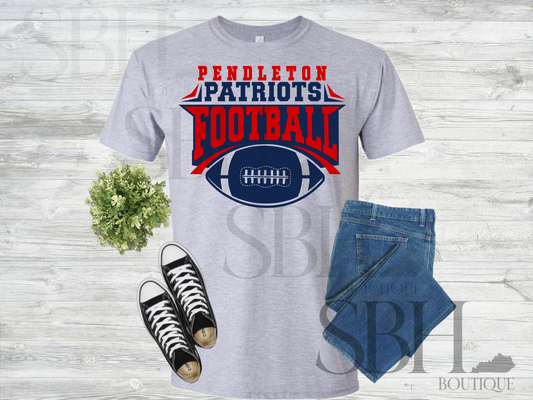 Pendleton Patriots Football on Gray - #20