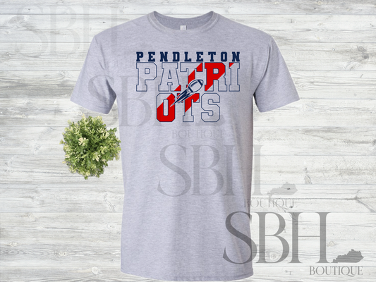 Pendleton Patriots Football on Gray - #22