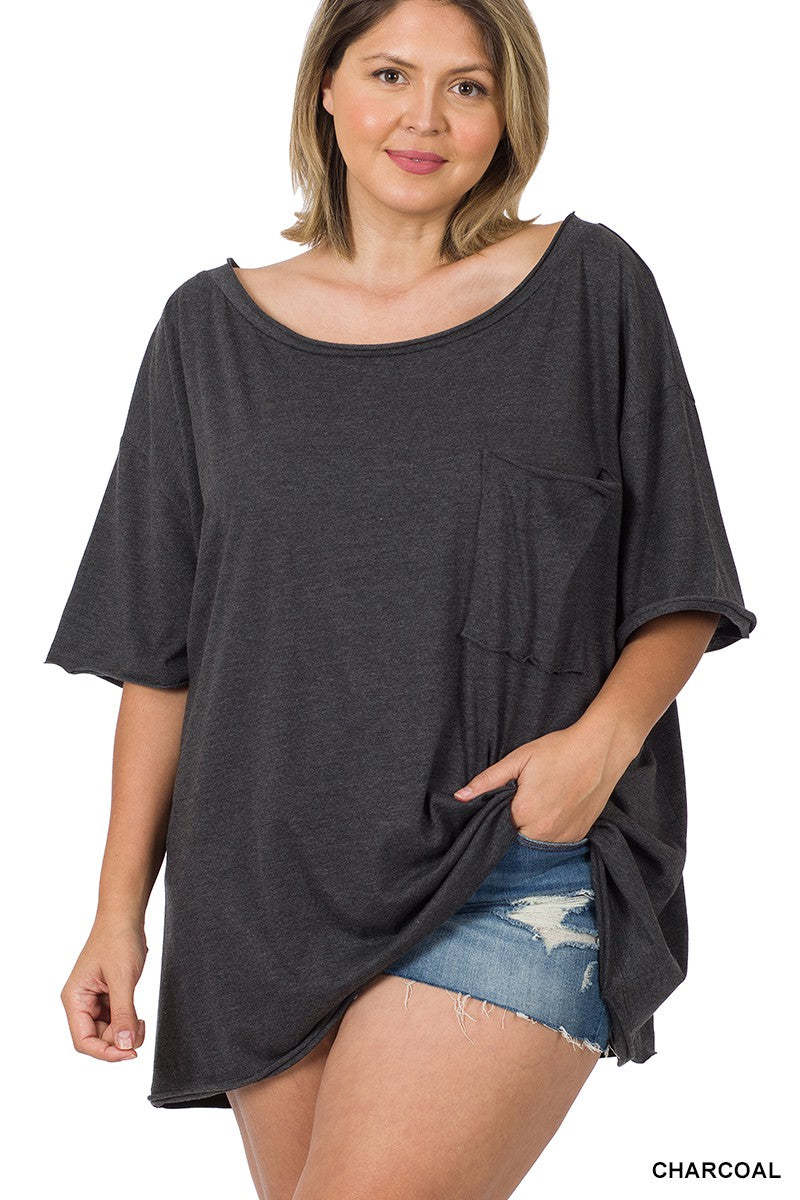Plus Size Oversized Boyfriend Tee