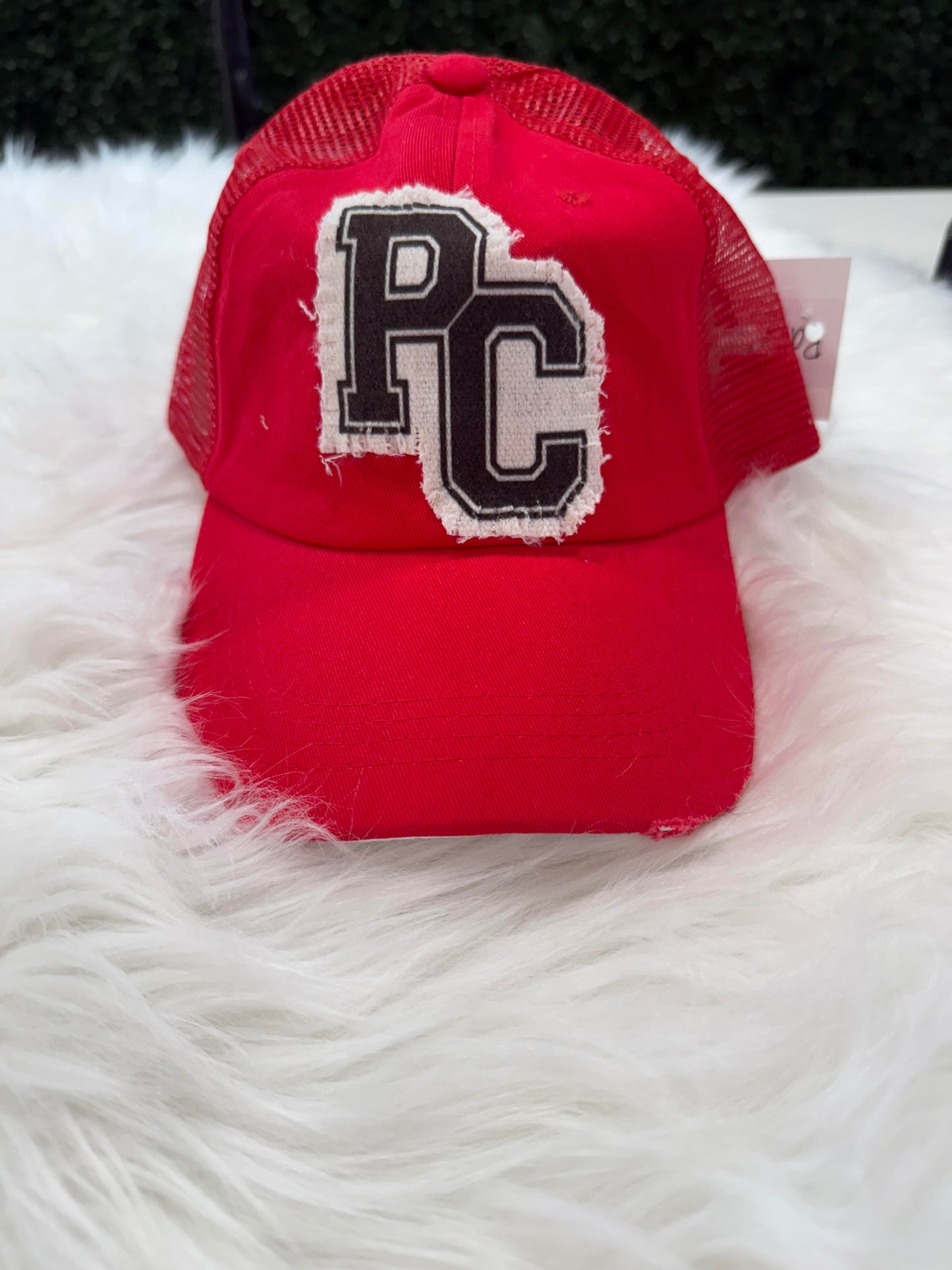 Red PC Patch Hat