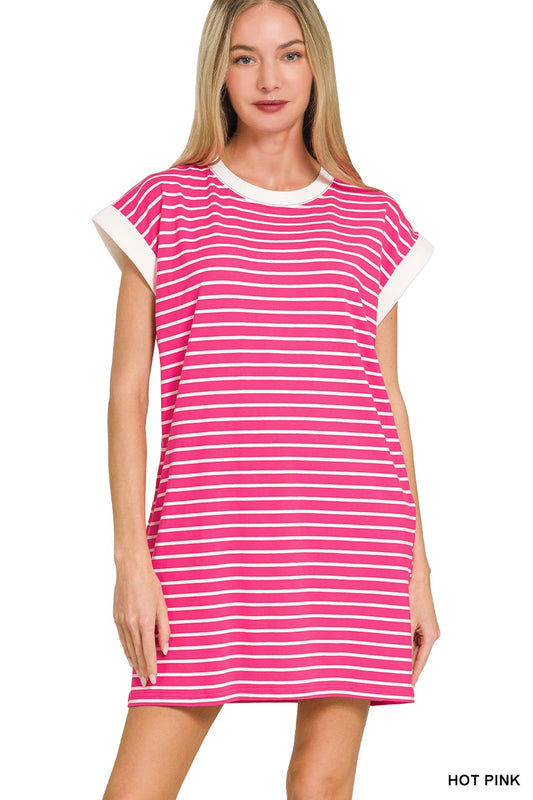 Striped T-Shirt Dress