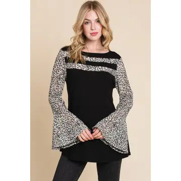 Plus Size Bell Sleeve Top