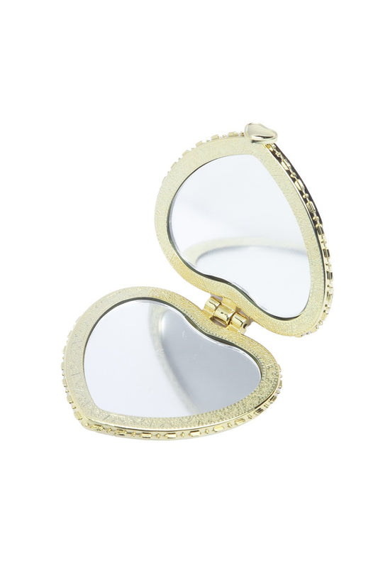 Heart Shape Mini Hand Mirror