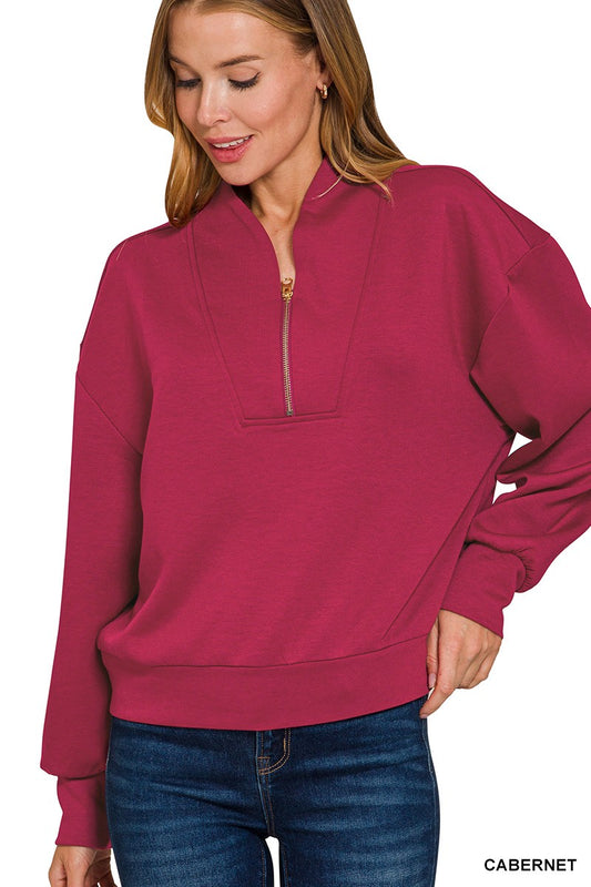 Berry Darling Half Zip