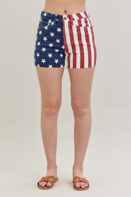 HW American Flag Shorts