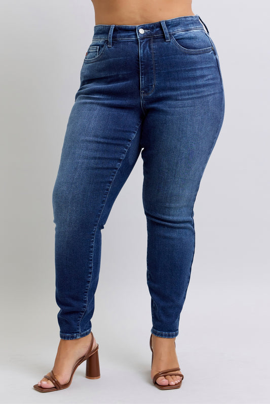 Plus - High Waisted Thermal Skinny Jean