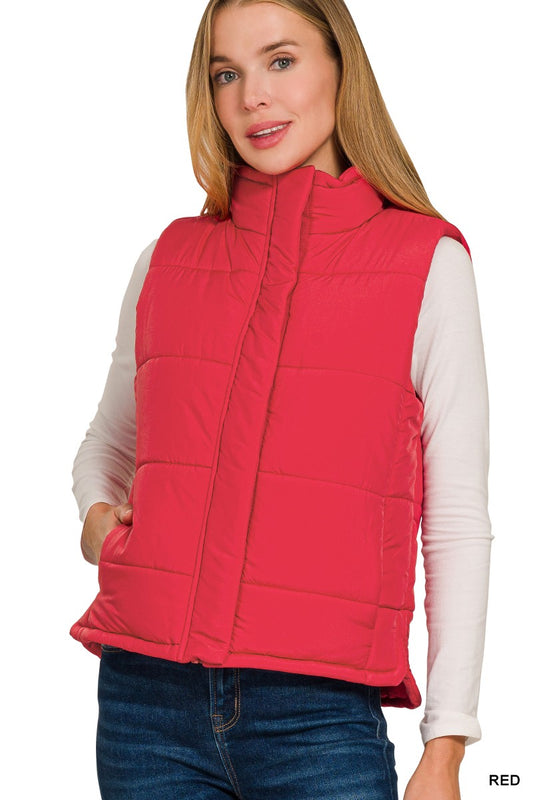 Red Quilted Vest