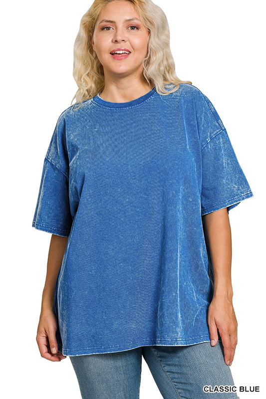 Blue Plus Oversized Tee