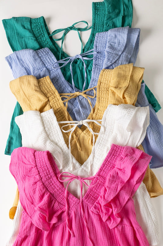 Soft Breeze Ruffle Top