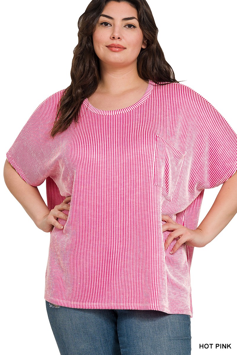 Plus Ribbed Tee