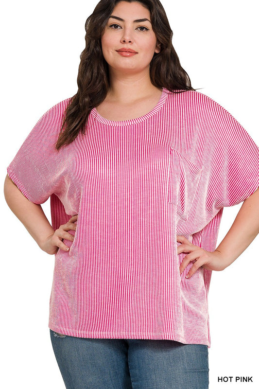 Plus Ribbed Tee
