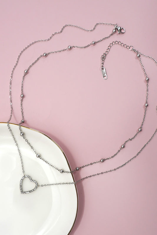 Stainless Steel Stacked Necklace