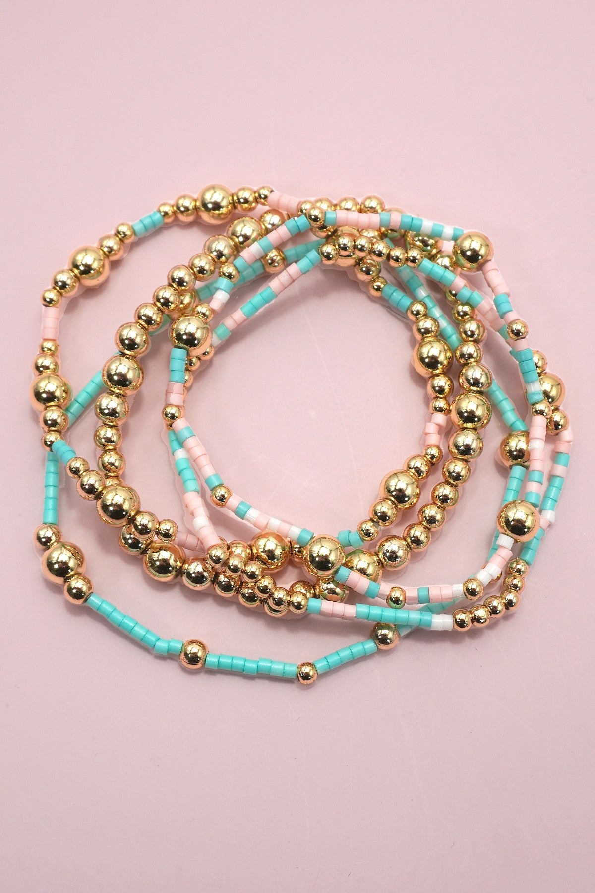 Salty Days Bracelet Stack: Teal