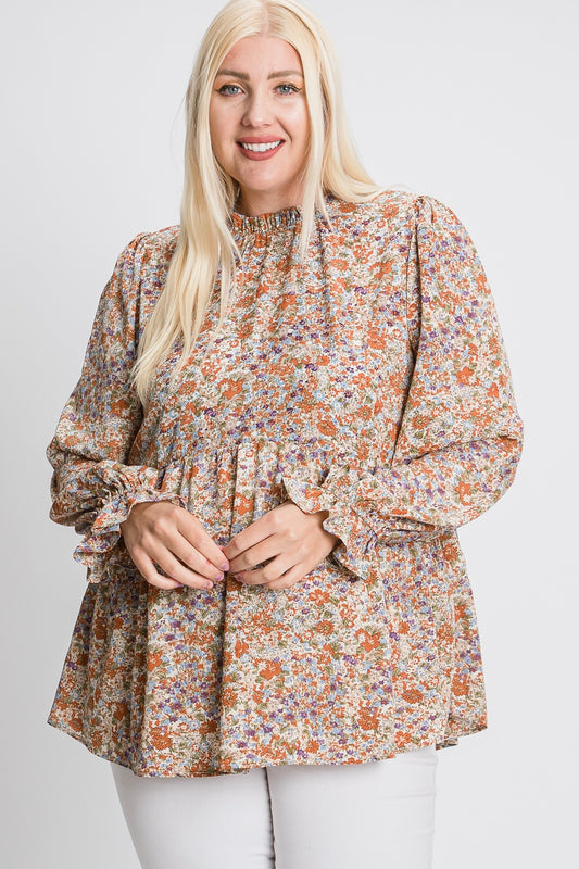 Floral Babydoll Blouse