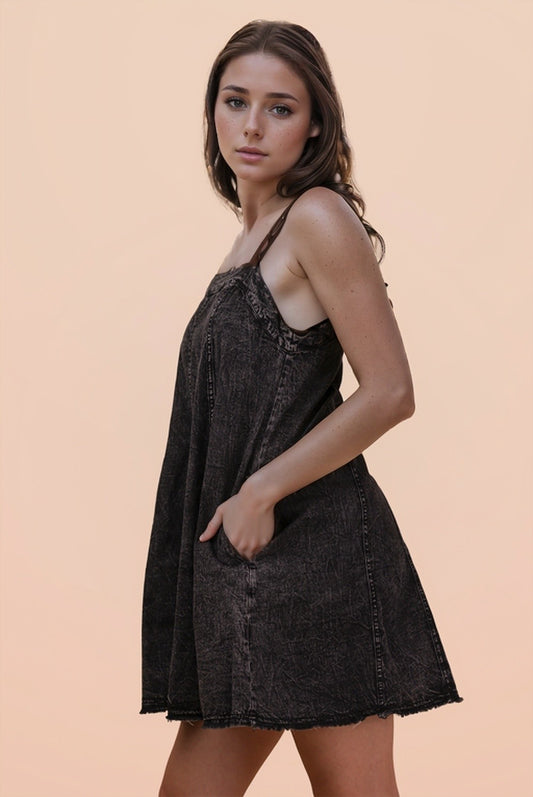 Black Beauty Denim Dress