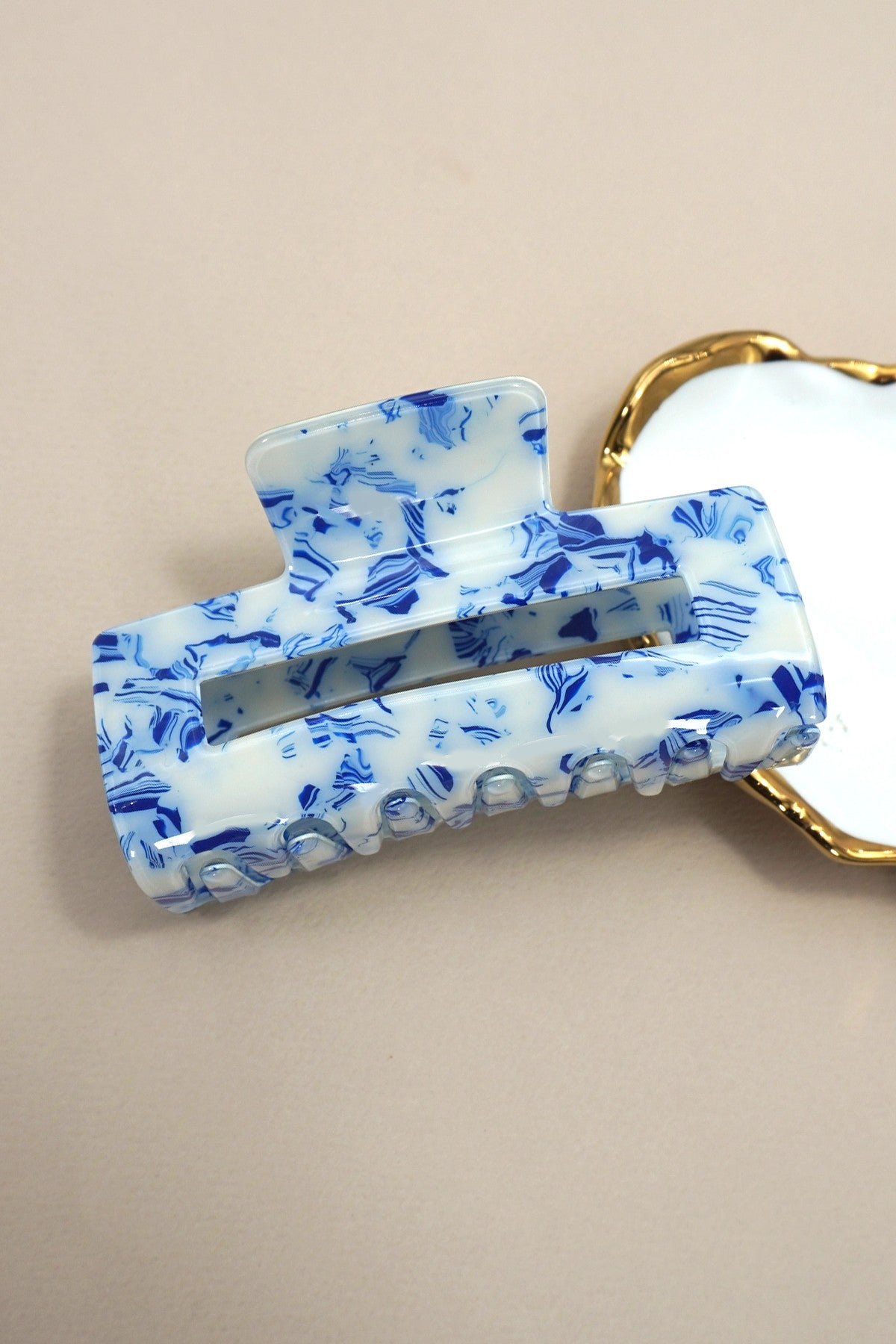Marble Claw Clip