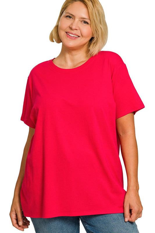 Throw On & Go Cotton Tee: Red
