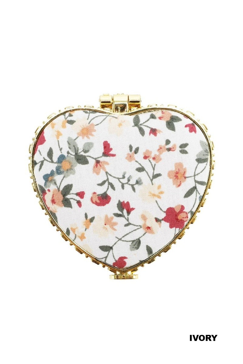 Heart Shape Mini Hand Mirror